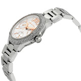 Michael Kors Camille Chronograph White Dial Silver Steel Strap Watch For Women - MK7198