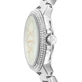 Michael Kors Camille Chronograph White Dial Silver Steel Strap Watch For Women - MK7198