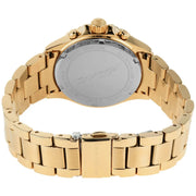Michael Kors Everest Chronograph White Dial Gold Steel Strap Watch For Women - MK7212