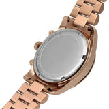 Michael Kors Lexington Chronograph Rose Gold Dial Rose Gold Steel Strap Watch for Women - MK7242