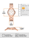 Michael Kors Camille Quartz White Dial Rose Gold Steel Strap Watch For Women - MK7256