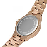 Michael Kors Lennox Three Hand Silver Dial Rose Gold Steel Strap Watch For Women - MK7279