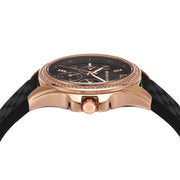 Michael Kors Mini Pilot Black Dial Black Silicone Strap Watch For Women - MK7373