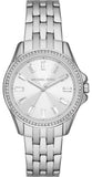 Michael Kors Pilot Quartz Silver Dial Silver Steel Strap Watch For Women - MK7379