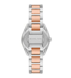 Michael Kors Janelle Silver Dial Two Tone Steel Strap Watch For Women - MK7383