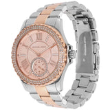 Michael Kors Everest Three Hand Rose Gold Dial Two Tone Steel Strap Watch For Women - MK7402