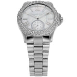 Michael Kors Everest Three hand Silver Dial Silver Steel Strap Watch For Women - MK7403