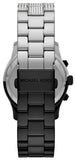 Michael Kors Runway Pavé Black Dial Two Tone Steel Strap Watch for Women - MK7433