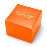 Michael Kors Runway Chronograph Limited Edition Orange Dial Orange Steel Strap Watch for - MK7477LE