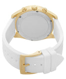 Michael Kors Hadyn Chronograph White Dial White Rubber Strap Watch for Women - MK7484