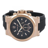 Michael Kors Dylan Black Dial Black Rubber Strap Watch for Men - MK8184