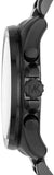 Michael Kors Brecken Chronograph Black Dial Black Steel Strap Watch For Men - MK8482