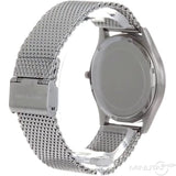 Michael Kors Slim Runway Analog Black Dial Silver Mesh Bracelet Watch For Men - MK8606