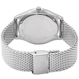 Michael Kors Slim Runway Analog Black Dial Silver Mesh Bracelet Watch For Men - MK8606