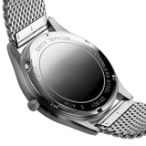 Michael Kors Slim Runway Analog Black Dial Silver Mesh Bracelet Watch For Men - MK8606