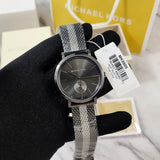 Michael Kors Irving Quartz Grey Dial Two Tone Mesh Strap Watch for Women - MK8805