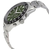 Michael Kors Layton Chronograph Green Dial Silver Steel Strap Watch For Men - MK8912