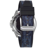 Michael Kors Brecken Chronograph Blue Dial Blue Rubber Strap Watch For Men - MK8923