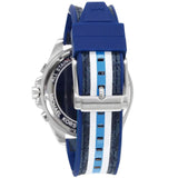 Michael Kors Brecken Chronograph Blue Dial Two Tone PVC Strap Watch For Men - MK8950