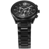 Michael Kors Langford Chronograph Black Dial Black Steel Strap Watch For Men - MK8993