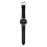 Michael Kors Sullivan Quartz Black Dial Black Leather Strap Watch For Men - MK8997