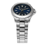 Michael Kors Everest Three-Hand Blue Dial Silver Steel Strap Watch For Men - MK9079