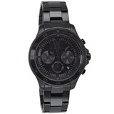 Michael Kors Grayson Chronograph Black Dial Black Steel Strap Watch For Men - MK9109