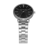 Michael Kors Blake Quartz Black Dial Silver Steel Strap Watch for Men - MK9133