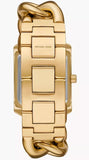 Michael Kors Emery Three Hand Silver Dial Gold Steel Strap Watch For Women - Mk7300