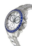 Tissot V8 Quartz T Sport Chronograph Jam Tangan Tali Baja Perak Dial Putih Untuk Pria - T106.417.11.031.00