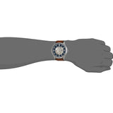 Fossil Forrester Luggage Automatic Skeleton Blue Dial Brown Leather Strap Watch for Men - ME3179