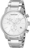 Calvin Klein City White Dial Silver Steel Strap Watch for Men - K2G27146