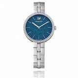Swarovski Cosmopolitan Blue Dial Silver Steel Strap Watch for Women - 5517790