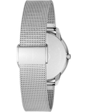 Calvin Klein Firm Black Dial Silver Mesh Bracelet Watch for Women - K3N23121