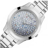 Guess Crush Silver Dial Silver Steel Strap Watch For Women - GW0020L1