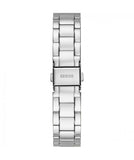 Guess Luna Diamonds Blue Dial Silver Steel Strap Watch for Women - GW0307L1