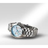 Michael Kors Bradshaw Chronograph Blue Dial Silver Steel Strap Watch For Women - MK6098