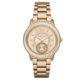 Michael Kors Madelyn Quartz Gold Dial Gold Steel Strap Watch For Women - MK6287