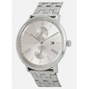 Tommy Hilfiger Jenna Quartz White Dial Silver Steel Strap Watch for Women - 1782068
