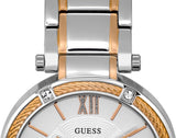 Guess Park Ave Silver Dial Two Tone Steel Strap Watch for Women - W0636L1