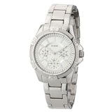 Guess Mini Phantom Silver Dial Silver Steel Strap Watch for Women - W0235L1