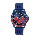 Guess Odyssey Analog Blue Dial Blue Rubber Strap Watch For Men - W1108G1