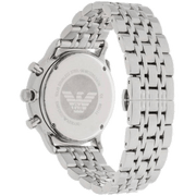 Emporio Armani Tazio Chronograph Black Dial Silver Steel Strap Watch For Men - AR5988