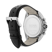 Hugo Boss Contemporary Sport Driver Black Dial Black Leather Strap Watch for Men - 1513085