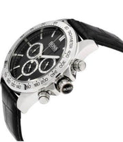 Hugo Boss Ikon Chronograph Black Dial Black Leather Strap Watch for Men - 1513178
