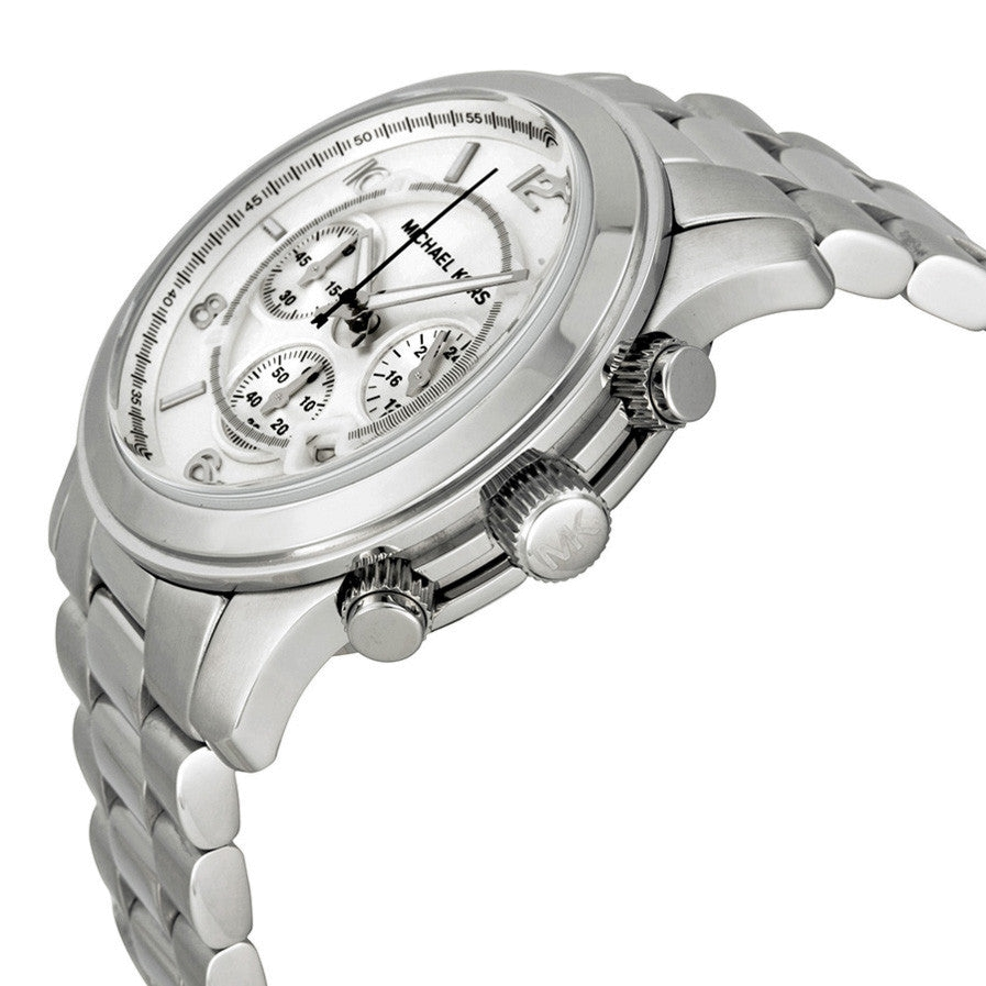 Michael Kors Runway Silver Dial Silver Stainless Steel Strap Watch