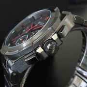 Hugo Boss Supernova Chronograph Grey Dial Grey Steel Strap Watch for Men - 1513361
