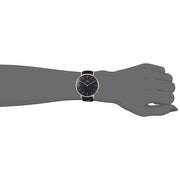 Daniel Wellington Classic Reading Black Dial Black Leather Strap Watch For Men - DW00100129
