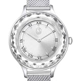 Swarovski Octea Nova Silver Dial Silver Mesh Strap Watch for Women - 5650039