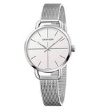 Calvin Klein Even White Dial Silver Mesh Bracelet Watch for Women - K7B23126